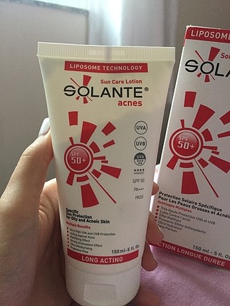 GÜNEŞ KREMİ SOLANTE