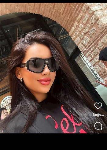 Parlak Siyah Street Style Kadın Güneş Gözlüğü