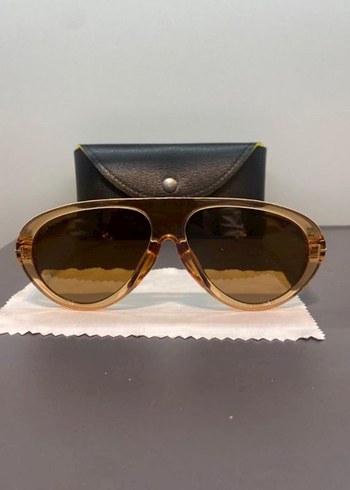 Bej Parlak Kadın Güneş Gözlüğü - Görsel 2