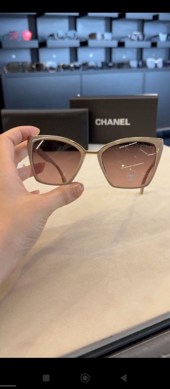 Bej Transparan Kadın Gözlüğü - Görsel 3