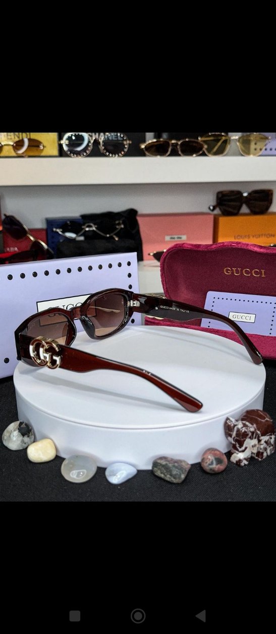 Bej Şeffaf Kadın Güneş Gözlüğü - Görsel 3