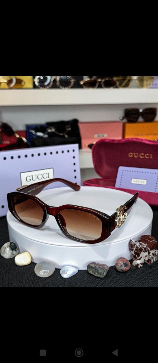 Bej Şeffaf Kadın Güneş Gözlüğü - Görsel 2