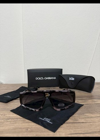 Bej Gri Oversize Kadın Güneş Gözlüğü - Görsel 3