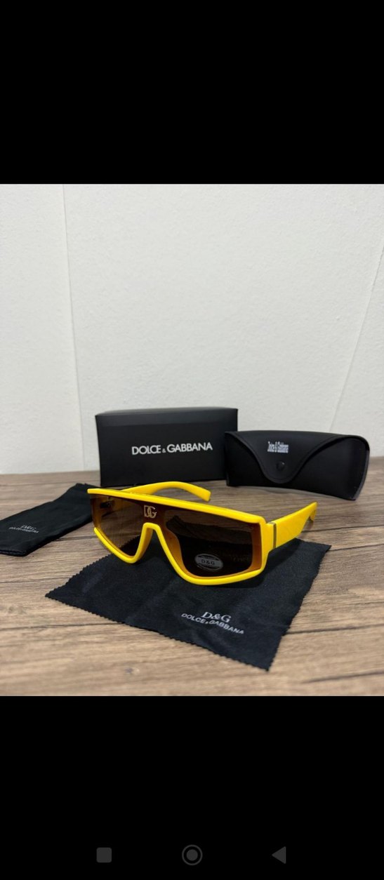 Parlak Sarı Erkek Sokak Tarzı Güneş Gözlüğü - Görsel 2