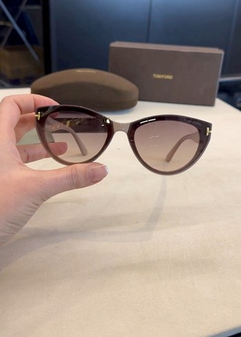 Kahverengi Transparan Kadın Güneş Gözlüğü - Görsel 3