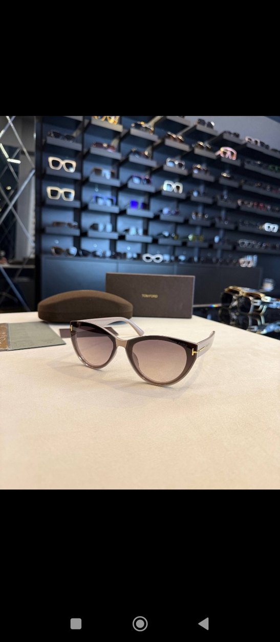 Kahverengi Transparan Kadın Güneş Gözlüğü - Görsel 2