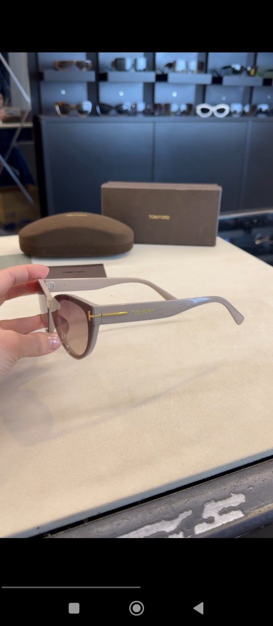 Kahverengi Transparan Kadın Güneş Gözlüğü - Görsel 4