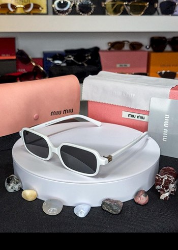 Beyaz Kadın Güneş Gözlüğü - Görsel 2