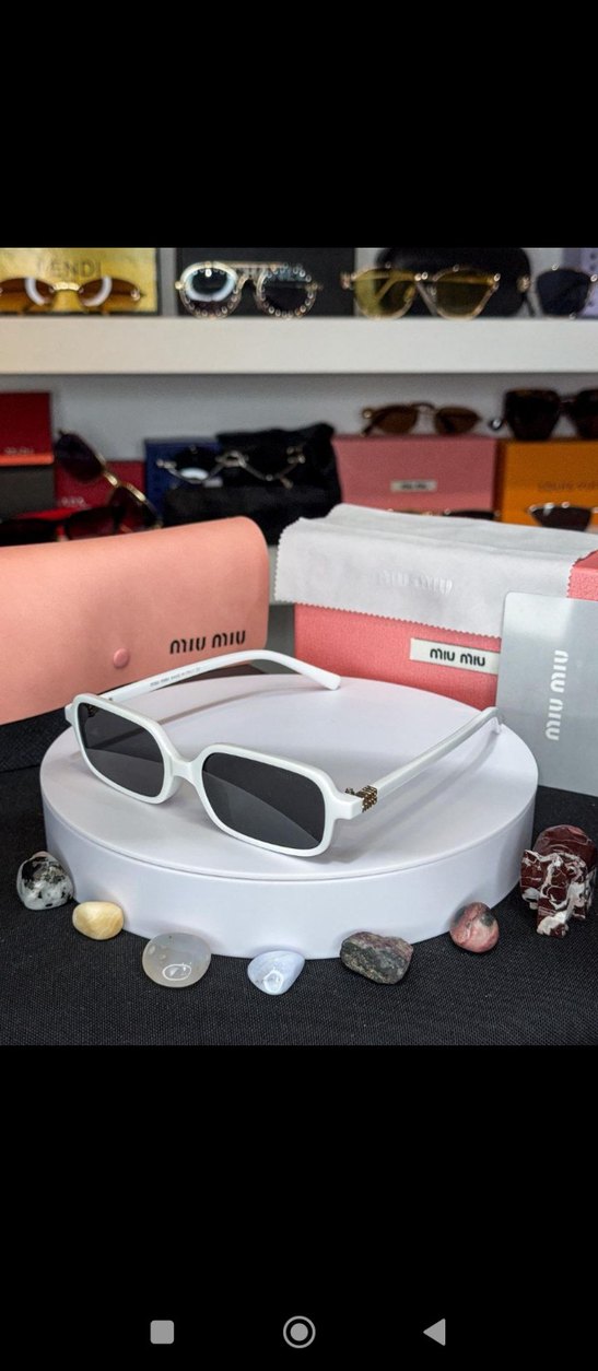 Beyaz Kadın Güneş Gözlüğü - Görsel 2