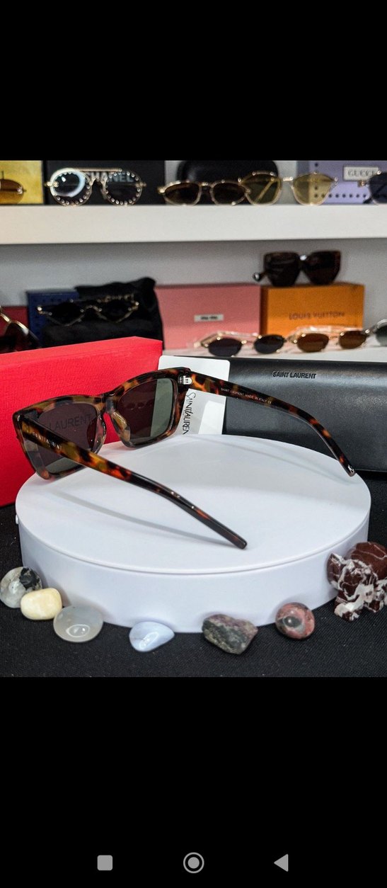 Kadın Parlak Kahverengi Klasik Güneş Gözlüğü - Görsel 3