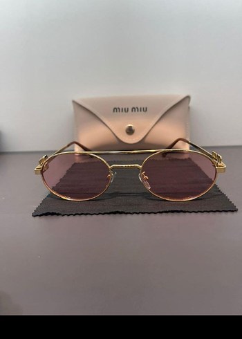 Miu Miu Klasik Bej Gözlük