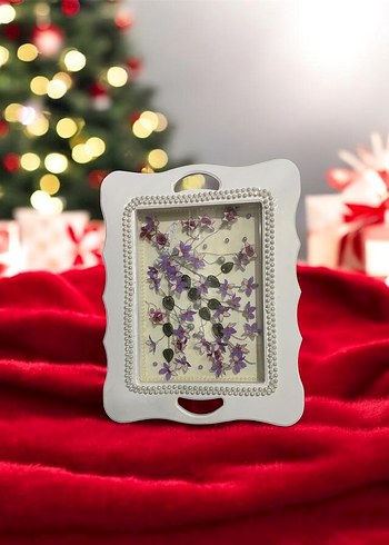 El Emeği Göz Nuru İşlemeli Dekoratif Tepsi - Görsel 3