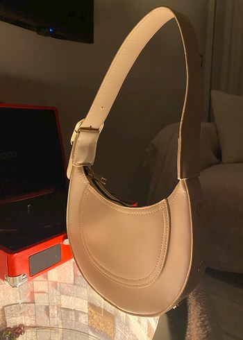 Bej Deri Tokalı Kadın Çanta - Görsel 5