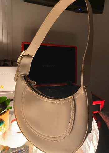 Bej Deri Tokalı Kadın Çanta - Görsel 6