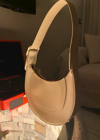 Bej Deri Tokalı Kadın Çanta - Görsel 4