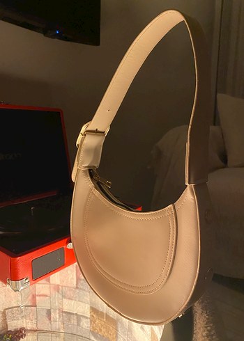 Bej Deri Tokalı Kadın Çanta - Görsel 3