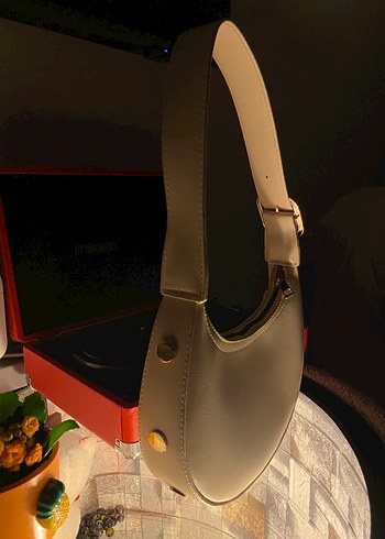 Bej Deri Tokalı Kadın Çanta - Görsel 2