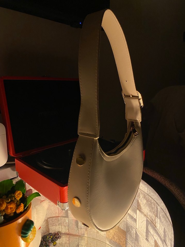 Bej Deri Tokalı Kadın Çanta - Görsel 2