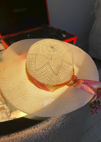 Beyaz Pileli Bohem Kadın Şapka - Görsel 4