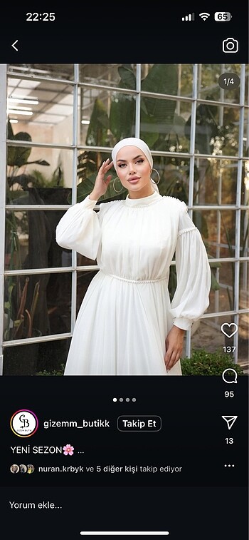 42 Beden beyaz Renk Nikah elbisesi