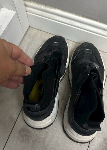 Kadın Siyah Spor Ayakkabı Velcro Detaylı - Görsel 5