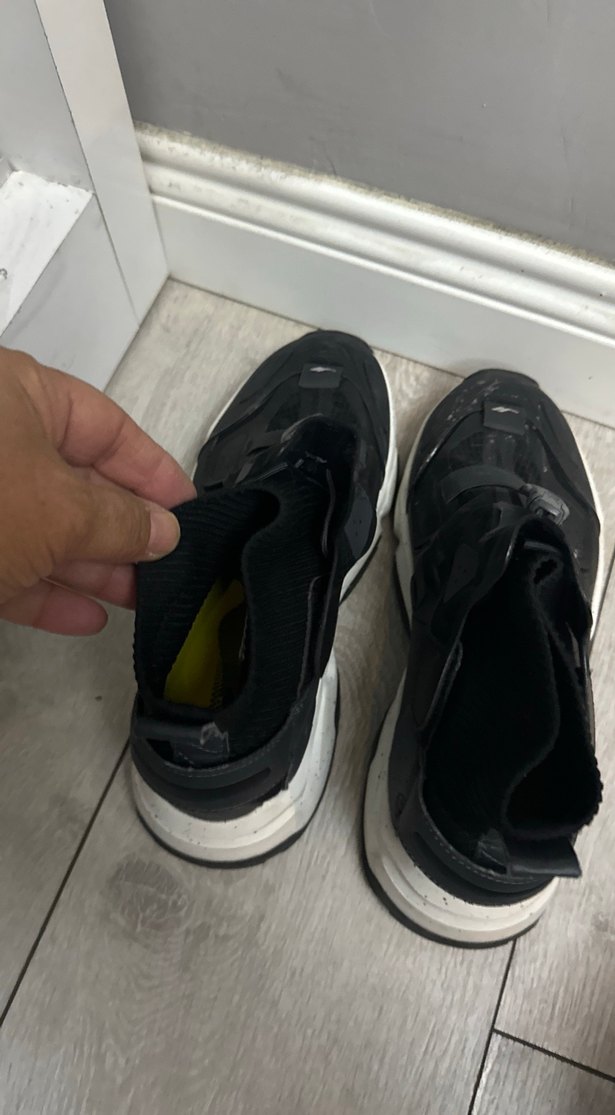 Kadın Siyah Spor Ayakkabı Velcro Detaylı - Görsel 5