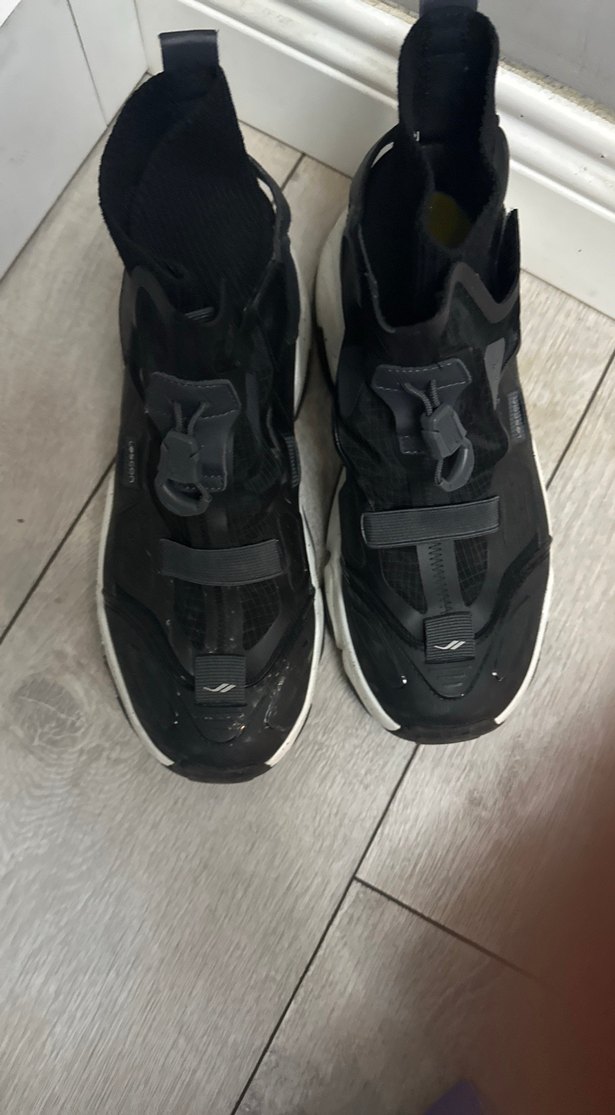 Kadın Siyah Spor Ayakkabı Velcro Detaylı - Görsel 2