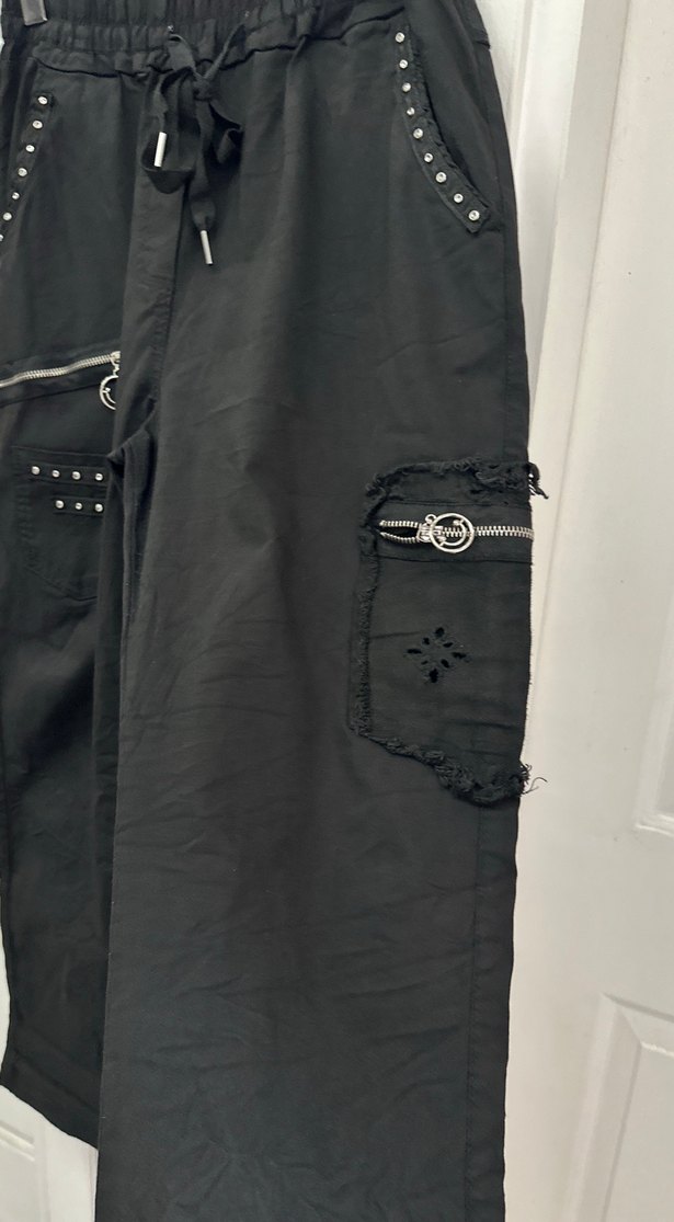 Kadın Siyah Bol Kesim - Görsel 3