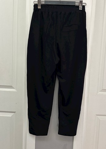 Siyah Rahat Kesim Kadın Kumaş Pantolon - Görsel 4