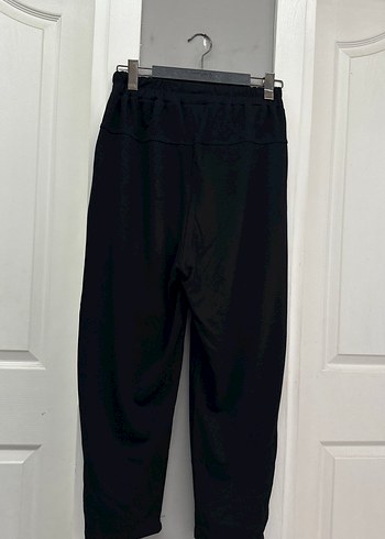 Kadın Siyah Fermuarlı Rahat Kesim Eşofman Altı - Görsel 5