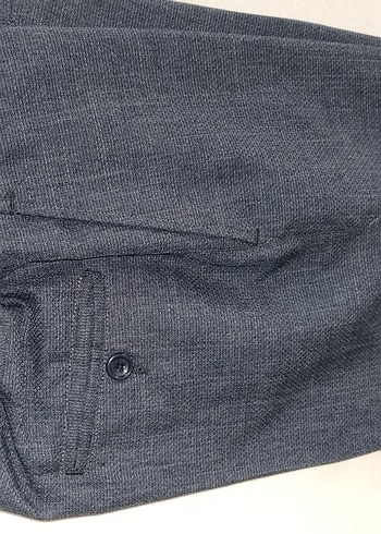 Düğmeli Gri Erkek Takım Elbise Ceket - Görsel 5