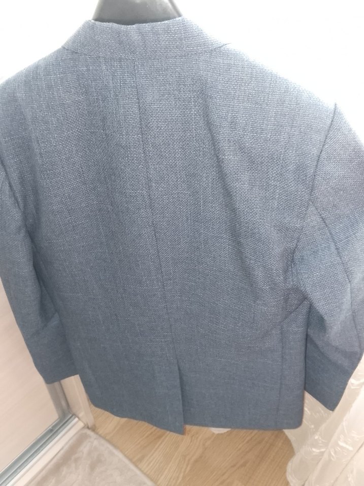 Düğmeli Gri Erkek Takım Elbise Ceket - Görsel 2