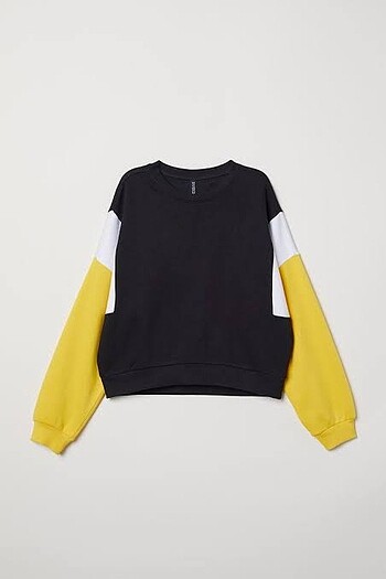 h&m blok renk sweat