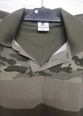 Kamuflaj Desenli Kemerli Erkek Polo Tişört - Görsel 2