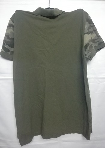 Kamuflaj Desenli Kemerli Erkek Polo Tişört - Görsel 4