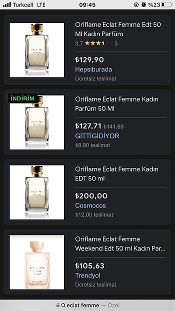Beden Oriflame