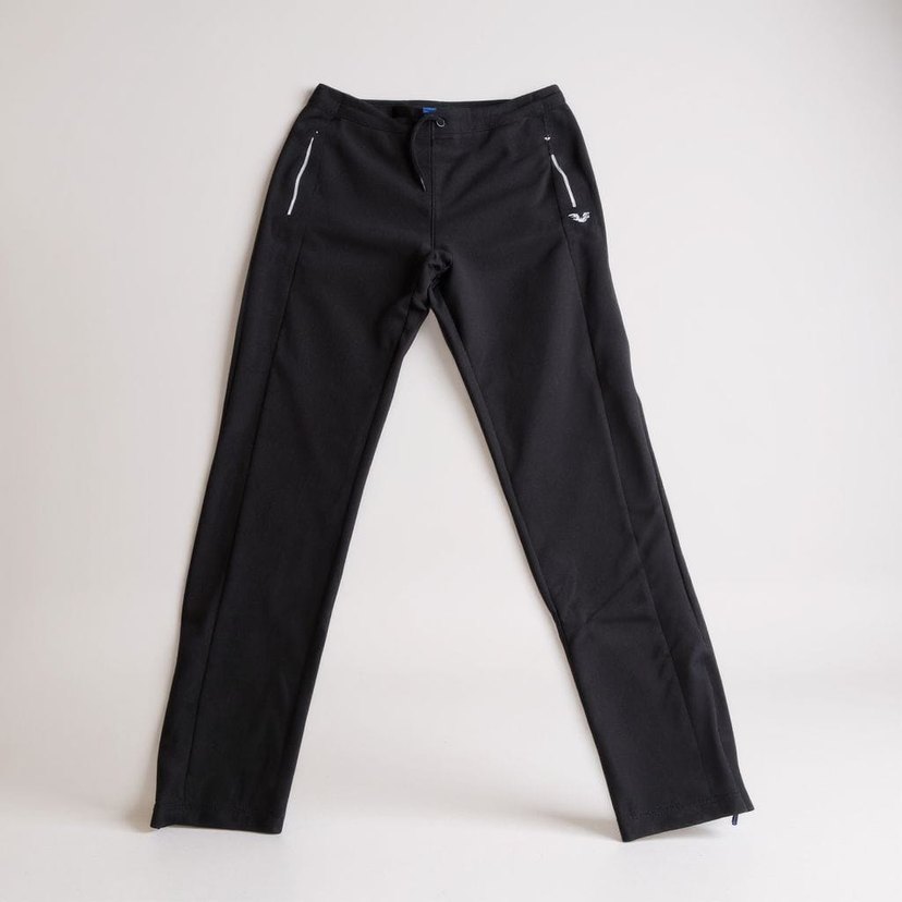 Fermuarlı Siyah Kadın Eşofman Altı - Görsel 3