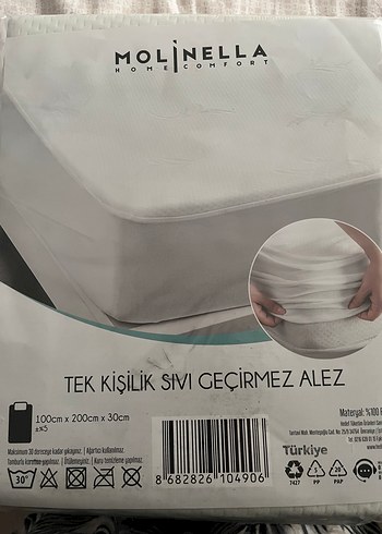 Tek Kişilik Sıvı Geçirmez Alez 100x200x30 cm