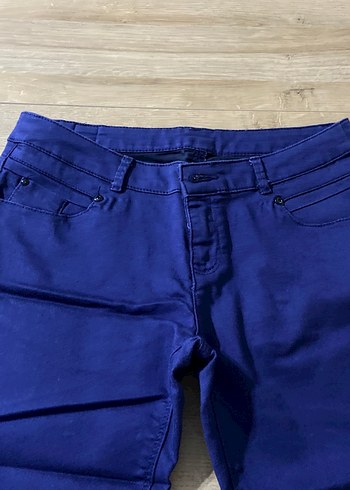 Defacto Lacivert Midi Denim Kadın Pantolon