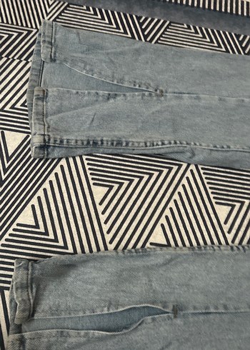 Gri Tie-Dye Yırtmaçlı Kadın Kot Pantolon - Görsel 2