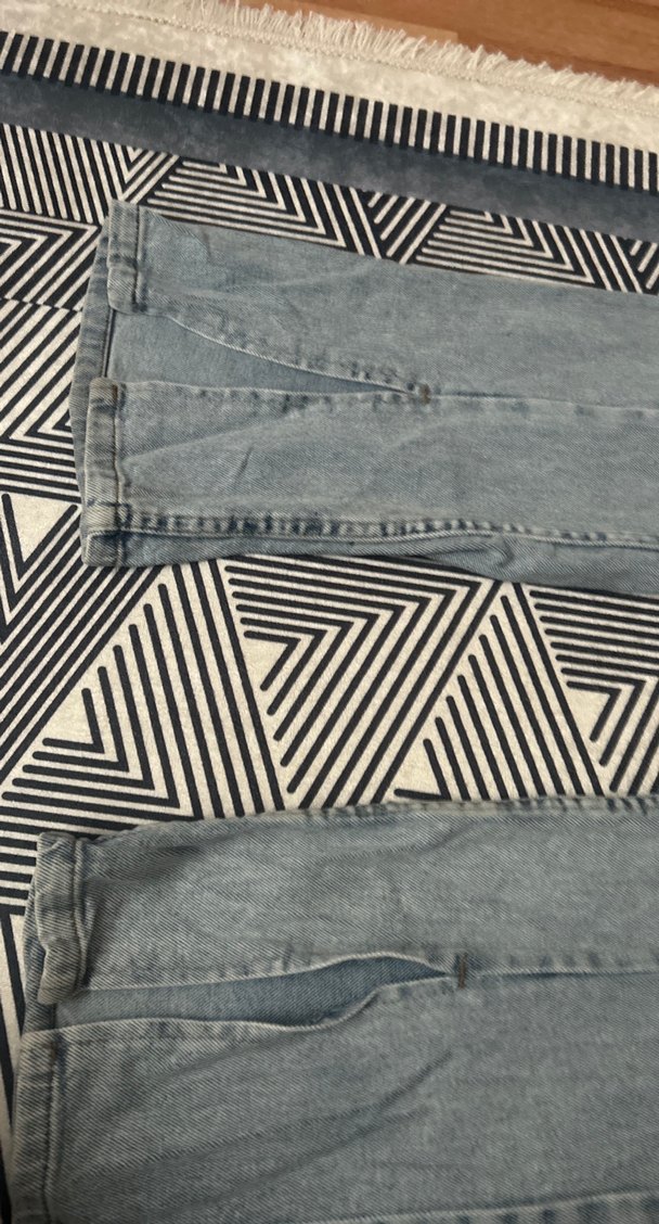 Gri Tie-Dye Yırtmaçlı Kadın Kot Pantolon - Görsel 2