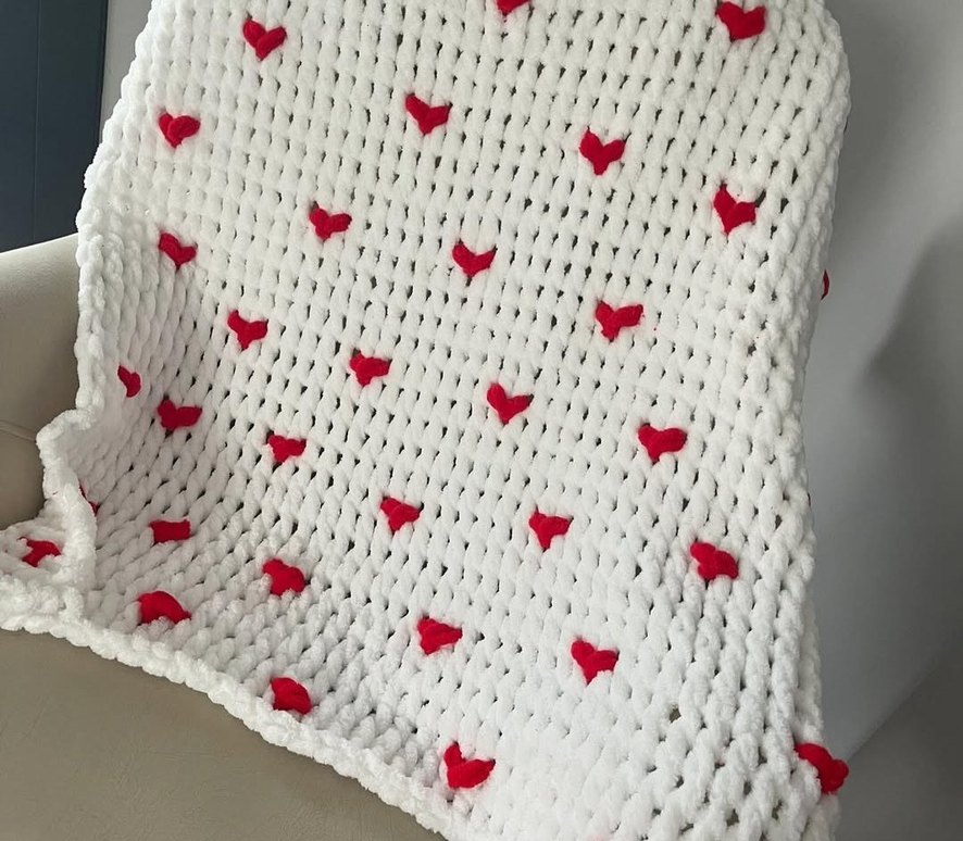 Nakışlı Beyaz Renkli Battaniye - Görsel 2