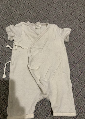 Sarı Bebek Kız Tulum, Kabartmalı Baskılı - Görsel 2