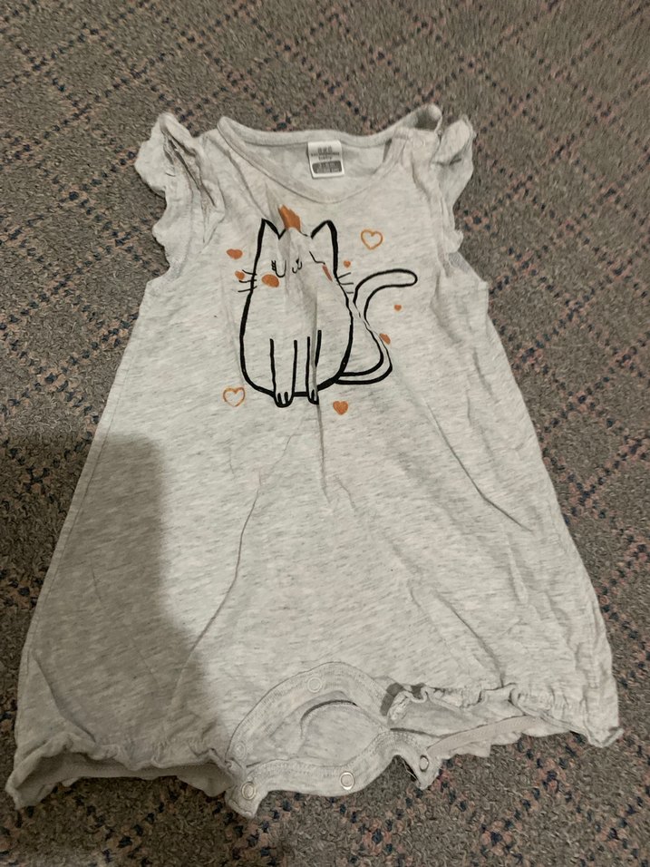 Sarı Bebek Kız Tulum, Kabartmalı Baskılı - Görsel 3