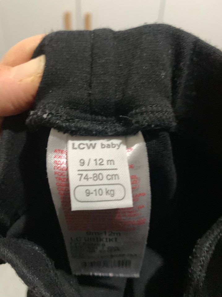 Düğmeli Siyah  bebekDenim Pantolon - Görsel 2