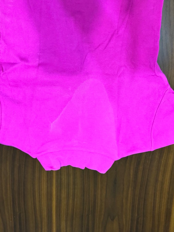 Pembe Kısa Kollu Fermuarlı Crop - Görsel 4