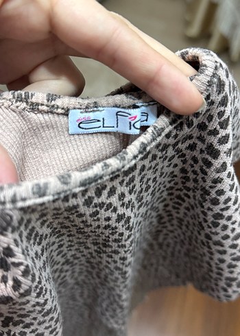 Leopar Desenli V Yakalı Uzun Bluz - Görsel 4