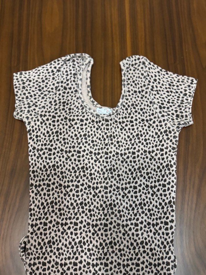 Leopar Desenli V Yakalı Uzun Bluz - Görsel 2