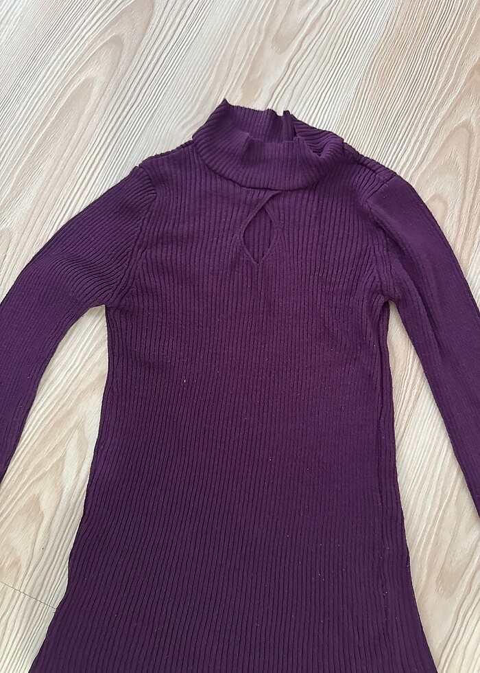 Mor boğazlı kazak - Görsel 2