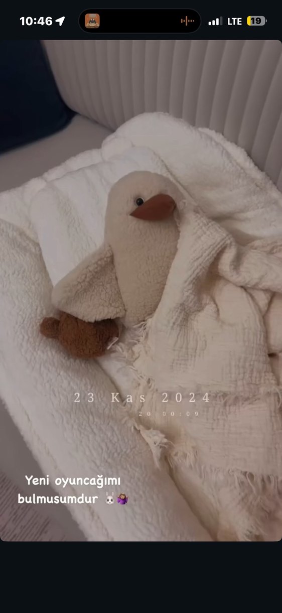 Bej Peluş Bebek Yatak Kenarı - Görsel 2